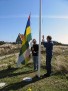 De Terschellinger vlag wordt gehesen