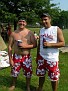 Tim and I rocking out with the same swimsuit again this year