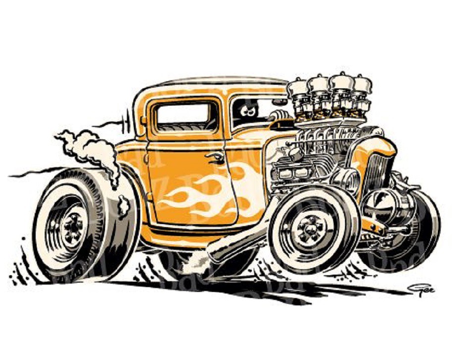 Photo: 1932 Ford Hot Rod Drawing (9) | DEUCES IN DRAWINGS & ART & T SHIRTS  album | LOUD-PEDAL , photo and video sharing made easy.