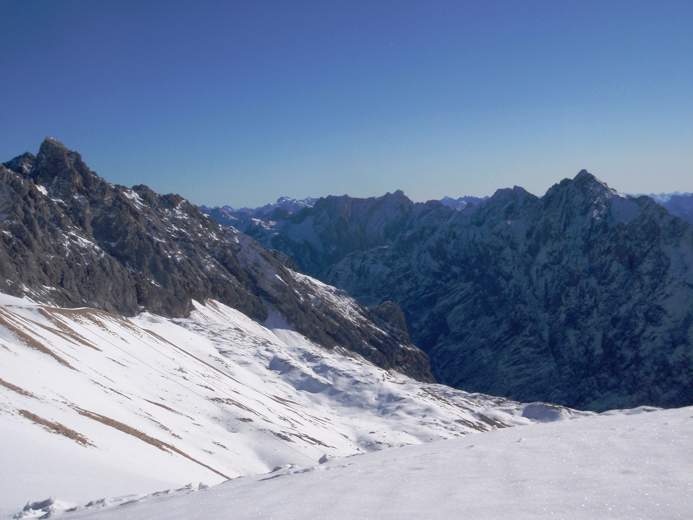 Blick über die Alpen