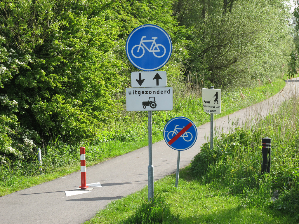 De kortste fietspad van de wereld!  :o)