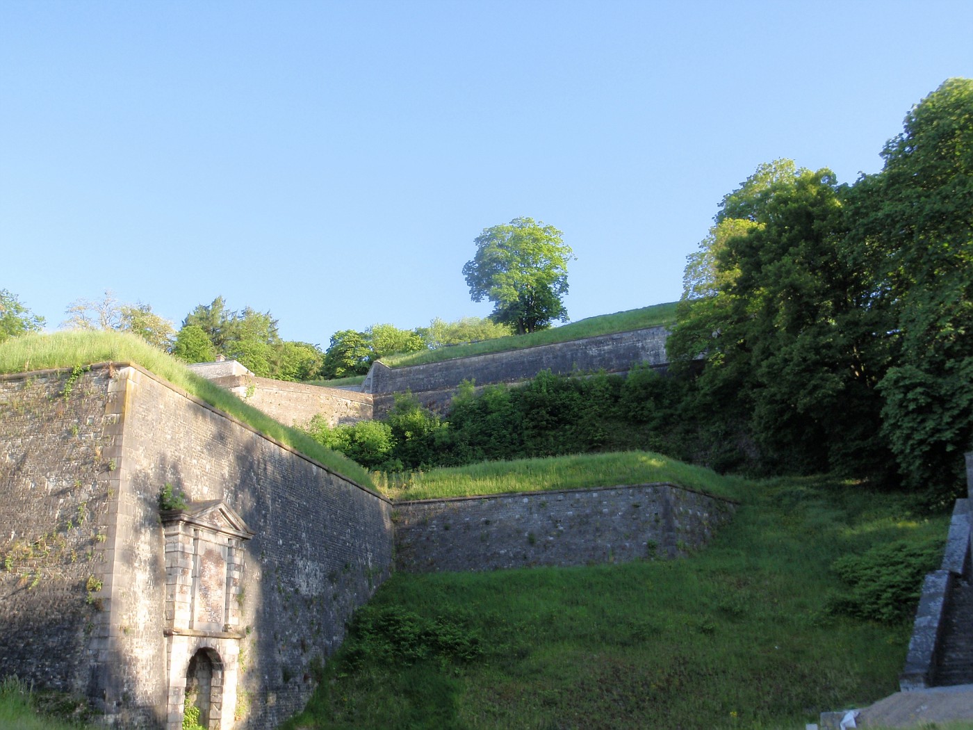 Mauern der Zitadelle Namur