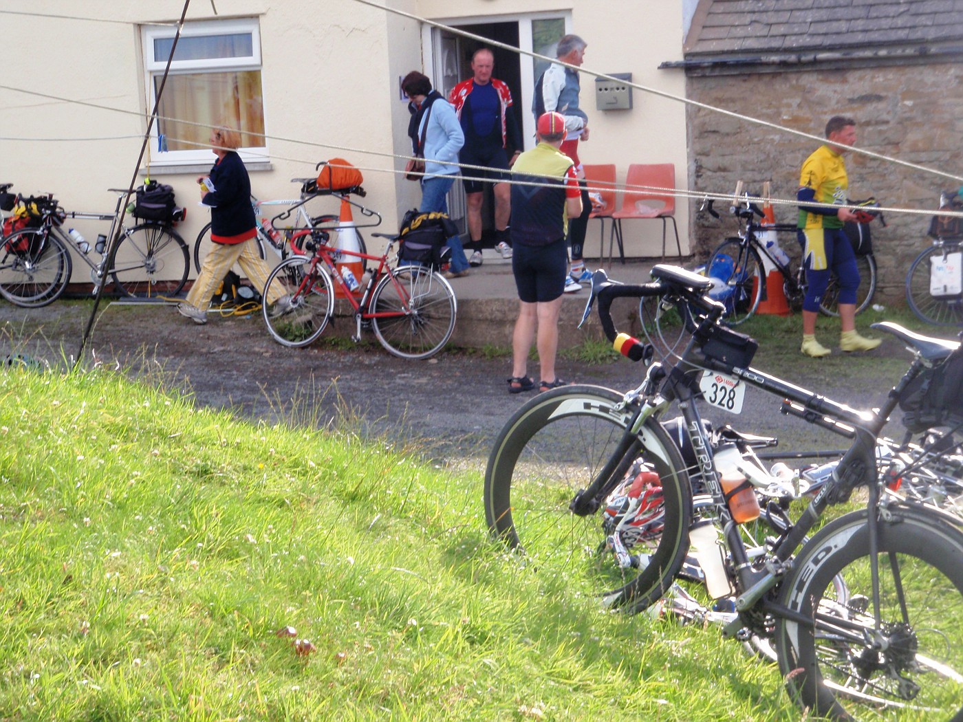 Manfred's bike at Alston control