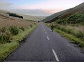 Road through Scottish hills