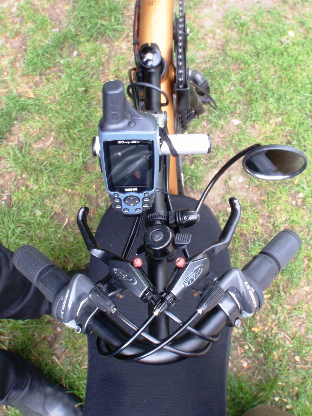 Very small handlebar of an recumbent bike