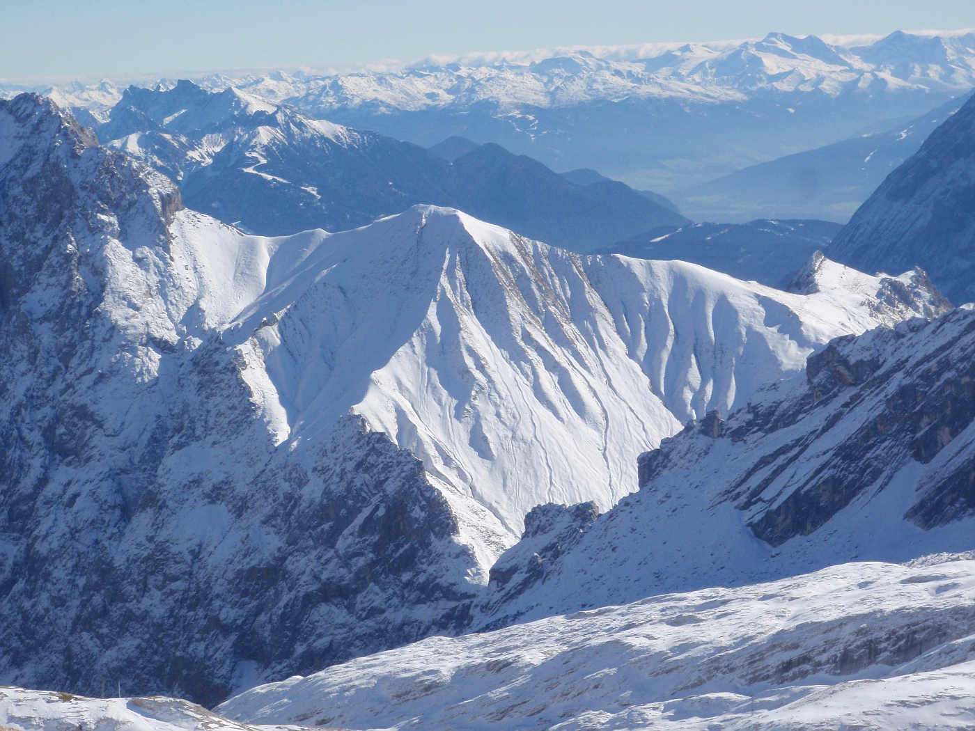 Blick über die Alpen