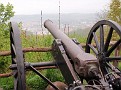 Blick auf Eisenach im Nebel