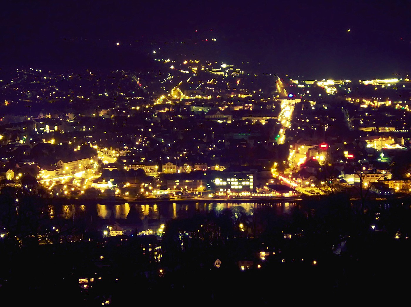 Blick vom Klüt-Gipfel auf Hameln