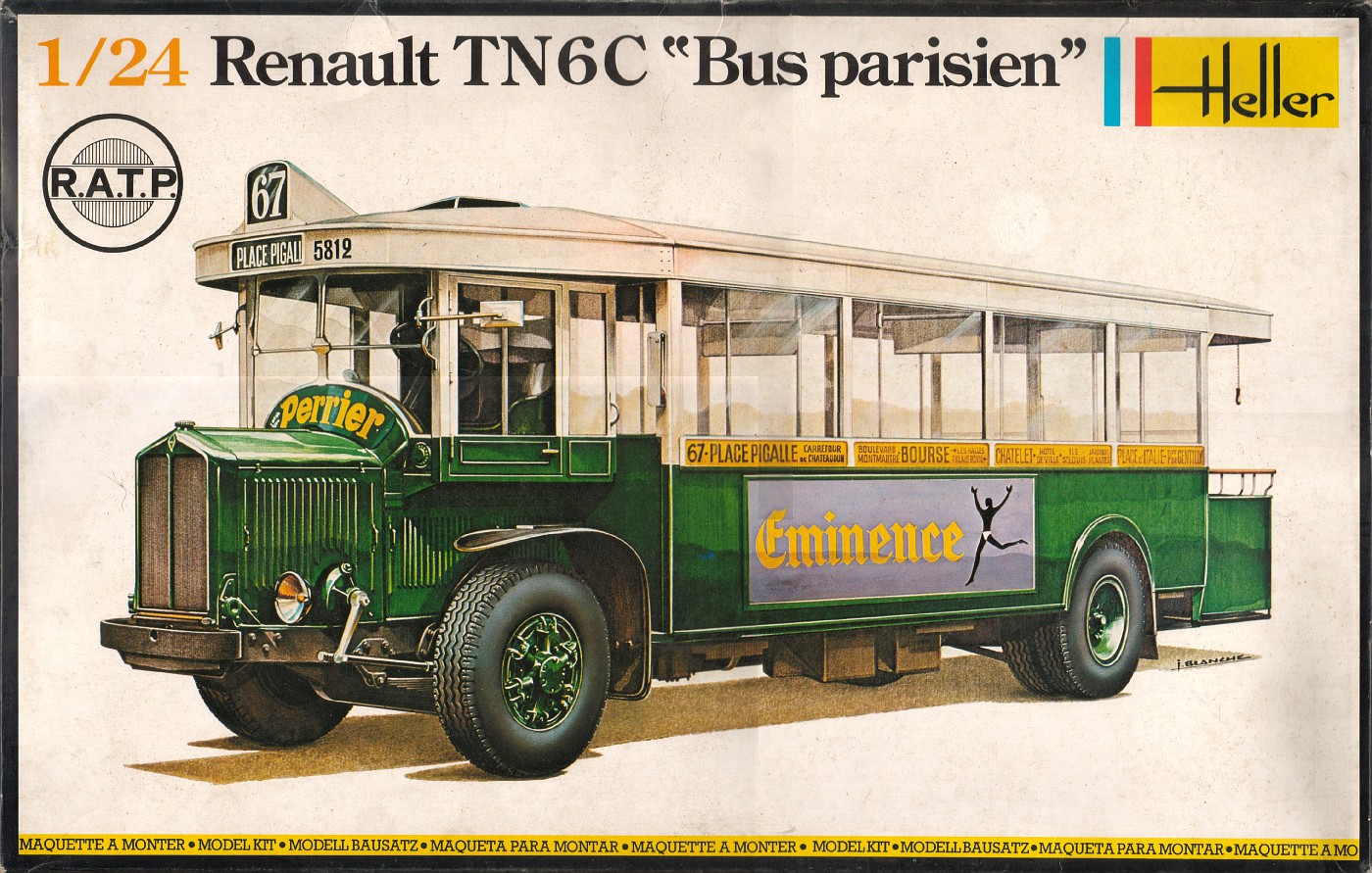 Photo RENAULT TN6C Bus paresian HELLER HELLER Renault