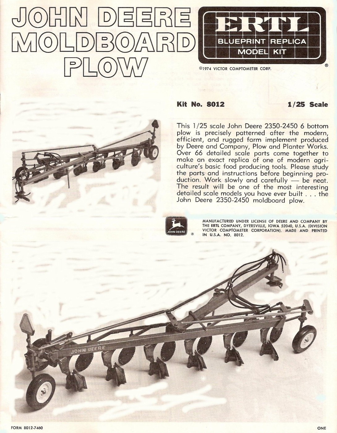 john deere moldboard plow models
