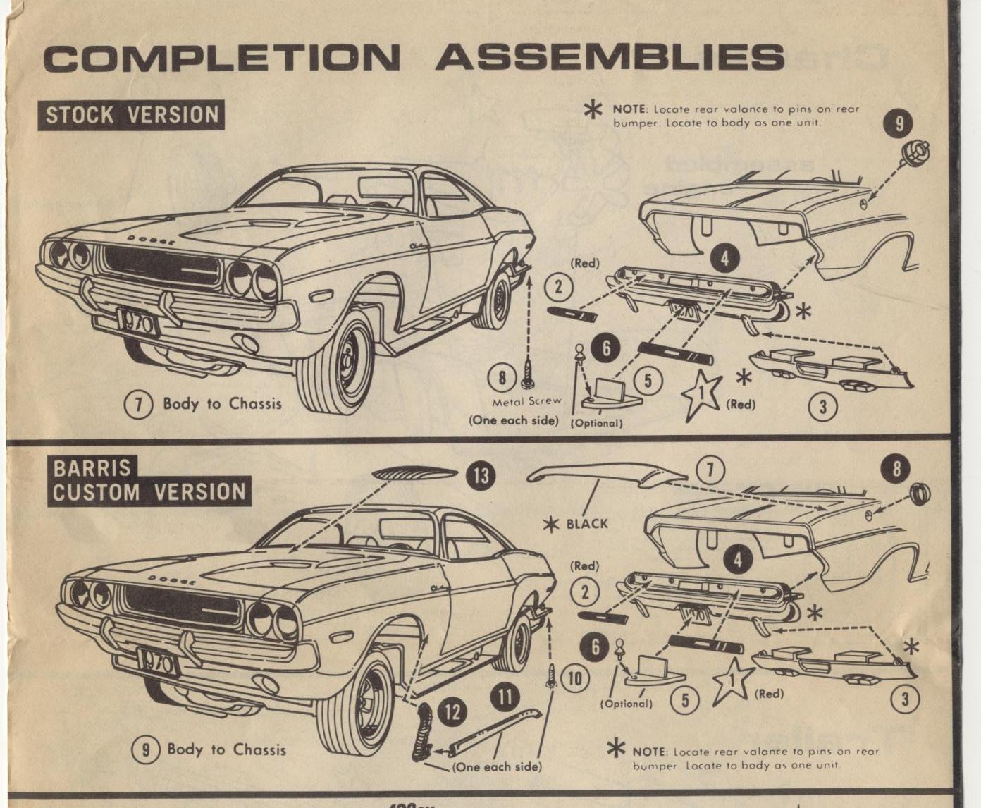 Чертежи dodge challenger 1970