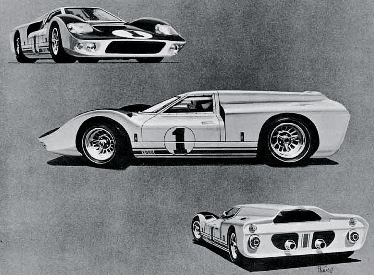 Чертеж ford gt40