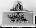 5 - A billboard posted in Oak Ridge, Tennessee, on December 31, 1943. (Ed Westcott/DOE)