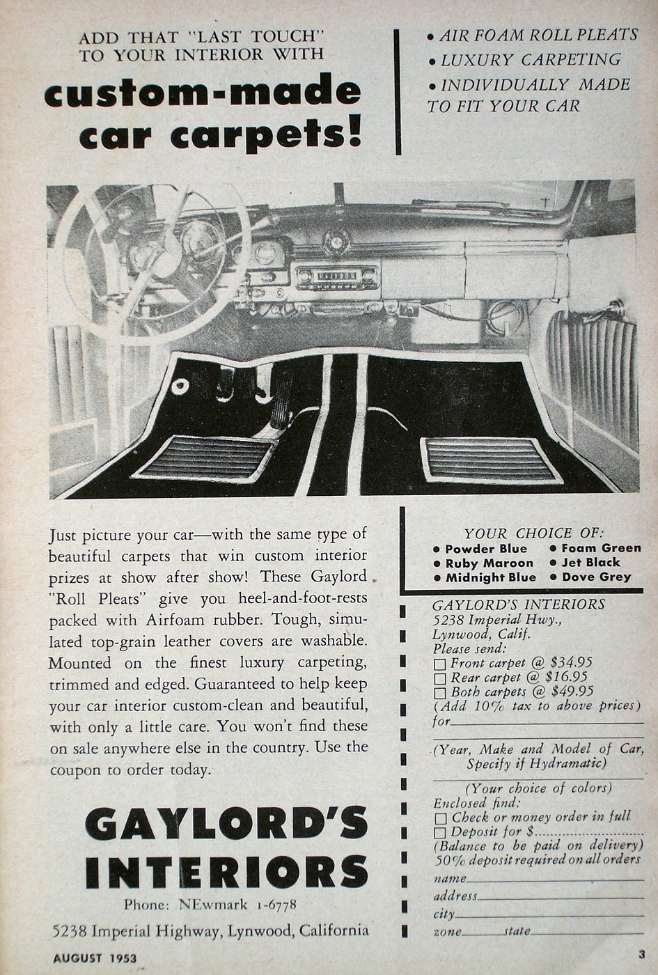 Photo P1210025 Gaylord Magazine ads album Rik Hoving Custom Car