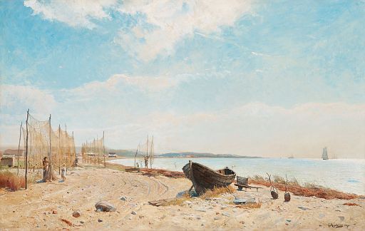 Råå Fishing Village, Skåne (1892)