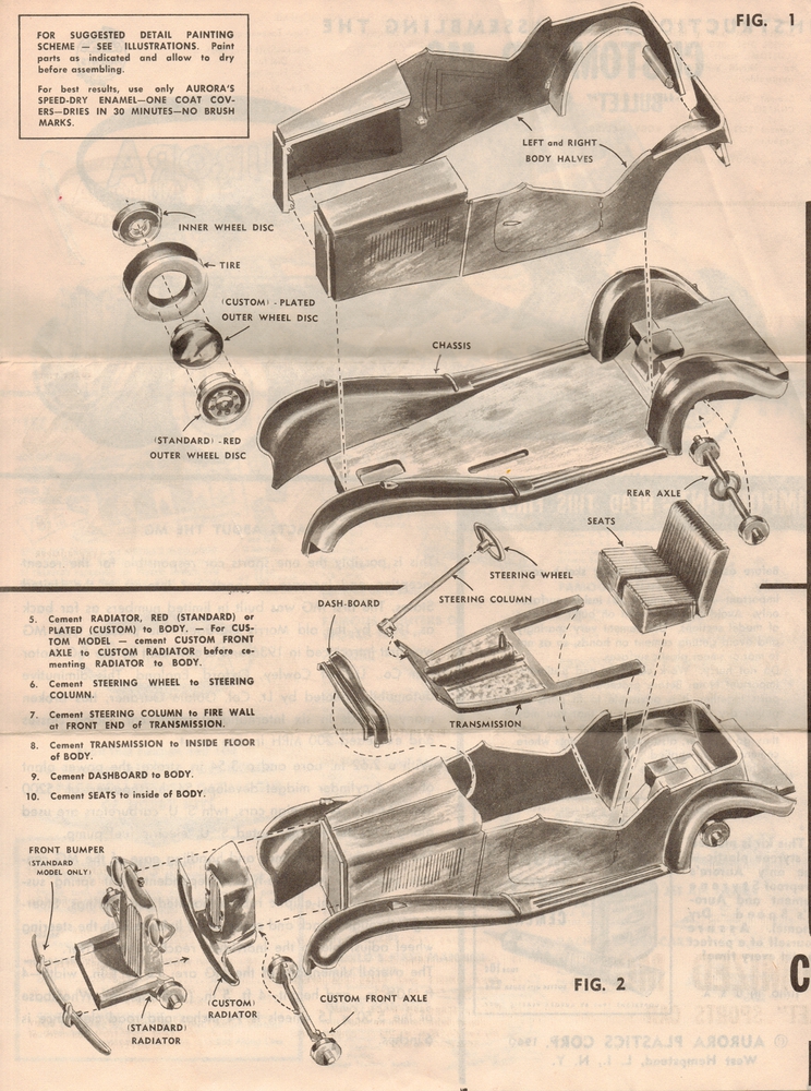 Aurora Kit MG Bullet Customizing °541 – Maquette Voiture 1/32 à Personnaliser