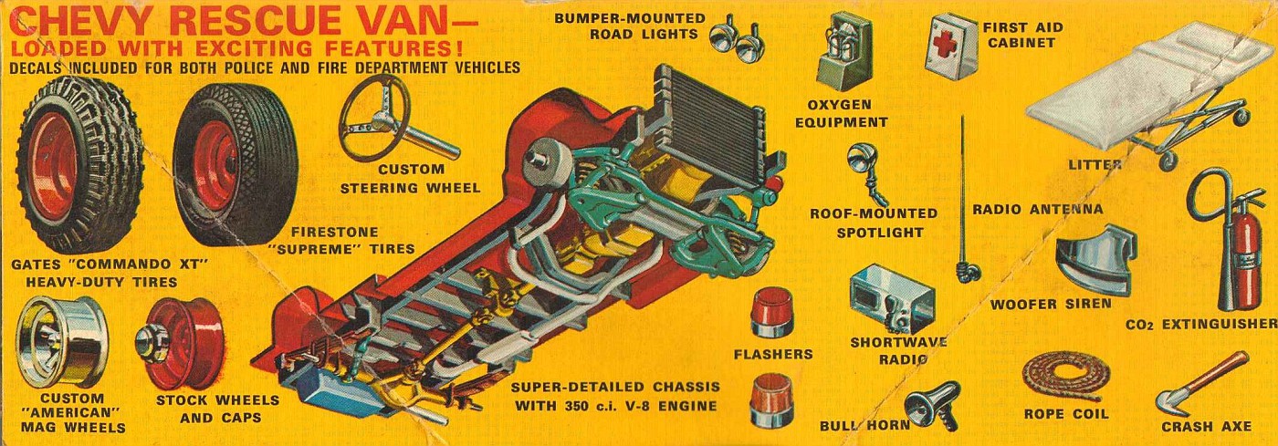 Photo: AMT Chevy Rescue Van-3 | AMT Chevy Rescue Van Kit # T-516-300 ...