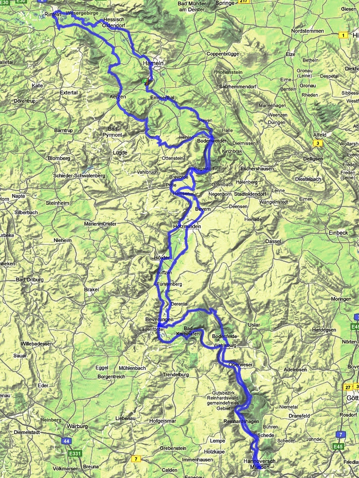 Detaillierte Route