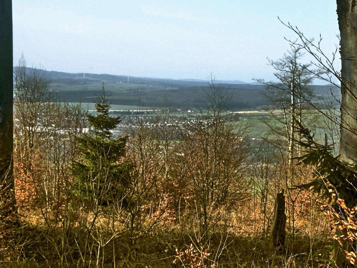 Blick auf Barntrup aus 420 m Höhe