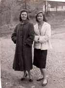 22-Fayola Lloyd and Marsha Sexton, in front of Norma Church.