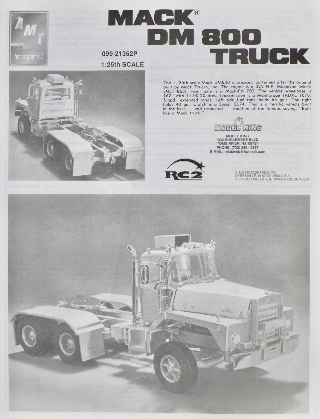 Photo: P1090567 | 21353 Mack DM800 Tractor AMT-Ertl 1-25 album | Dutch ...