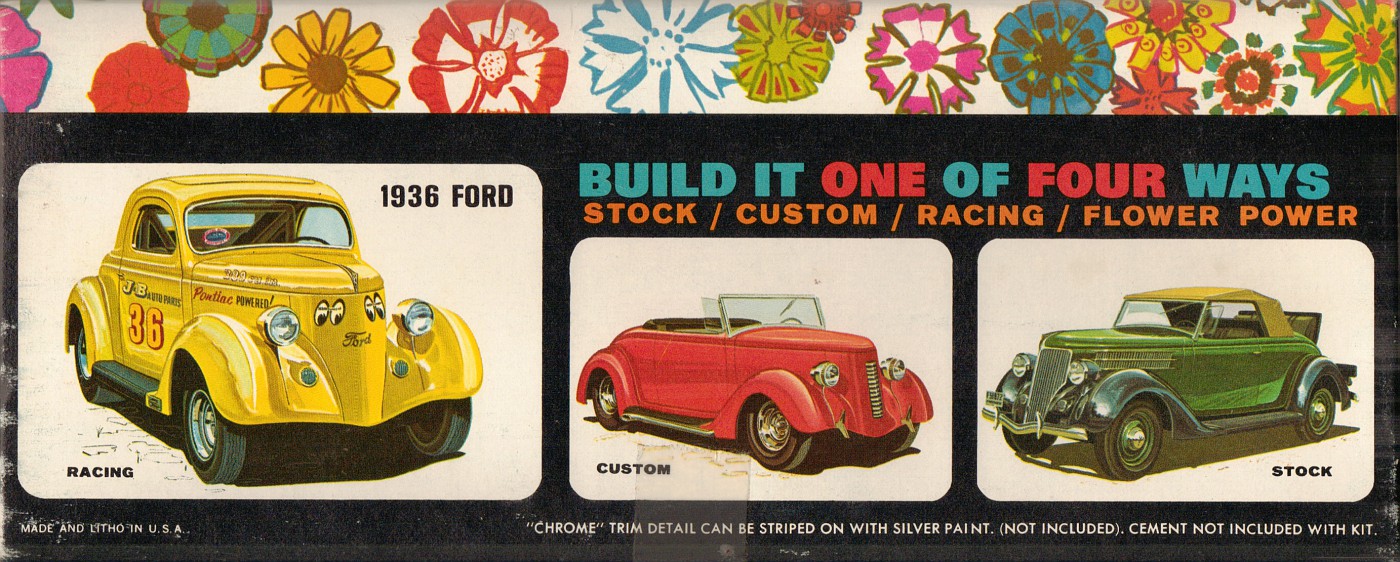 Photo File AMT 1936 Ford Michael J. Pollard Flower Power Car T218