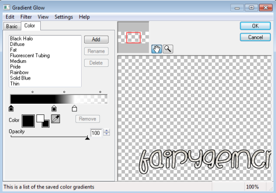 gradient glow settings 2