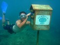 Troy Posting at World's First Underwater Post Office