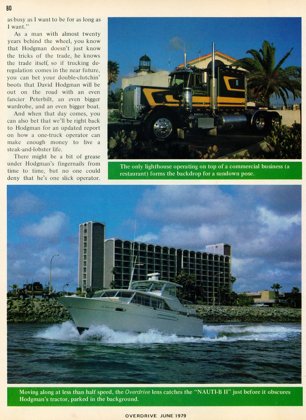Photo: June 1979 David Hodgman's Peterbilt 9 | 06 Overdrive