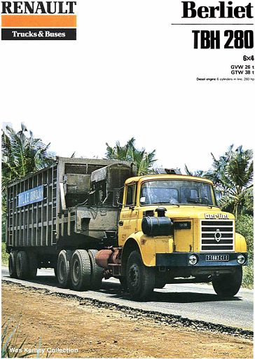 Berliet TBH 280 FARDIER 1975 1986 1:43 LKW-Anhänger Altaya