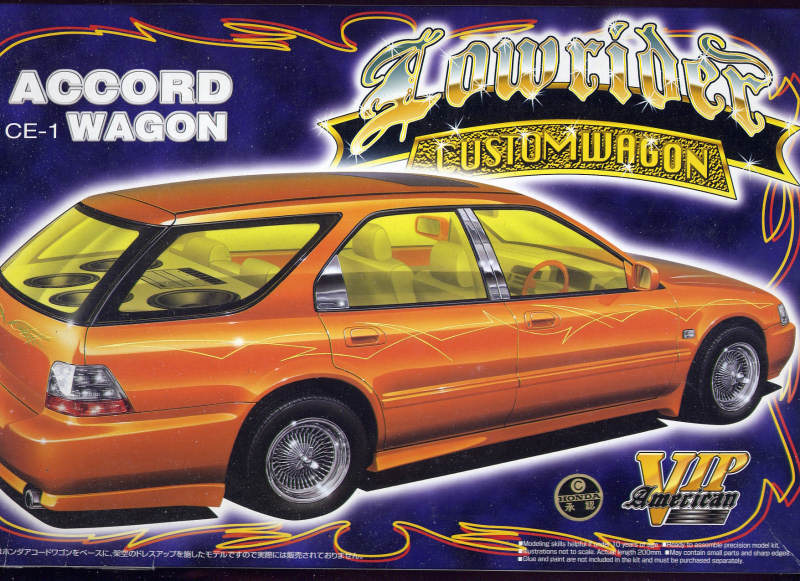 青島Acord CE-1 Wagon ローライダー Photo: Honda Accord Lowrider Customwagon Box 1 | AOSHIMA Honda