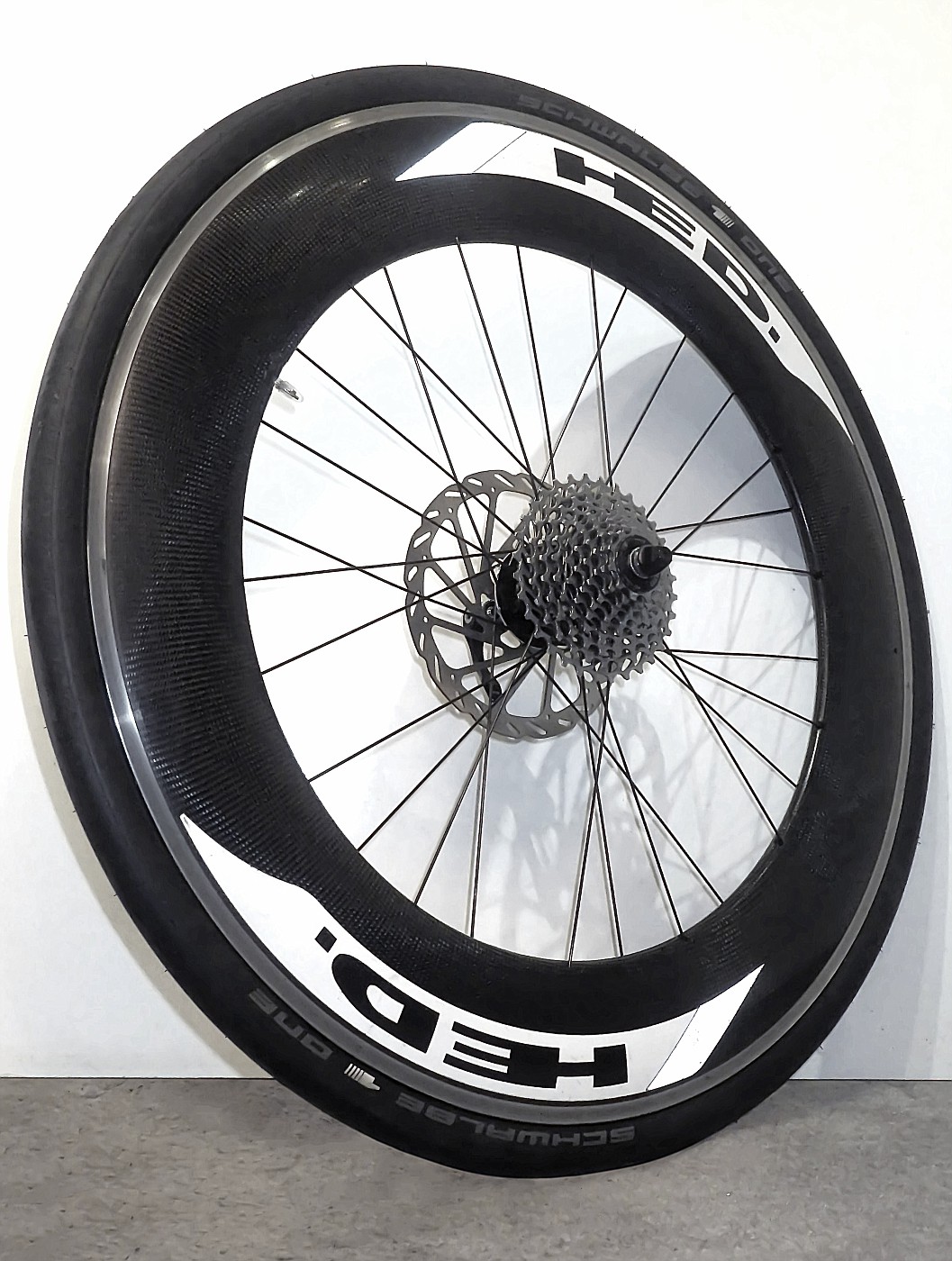 Rear wheel - ready re-spoked and centered