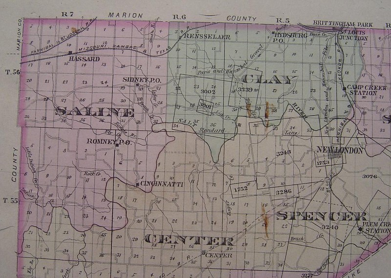 Township Overview Maps 1878 Ralls Co Missouri album Iowaz iowaz