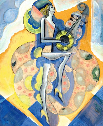 Art Deco Dancer with Guitar (1930-39)