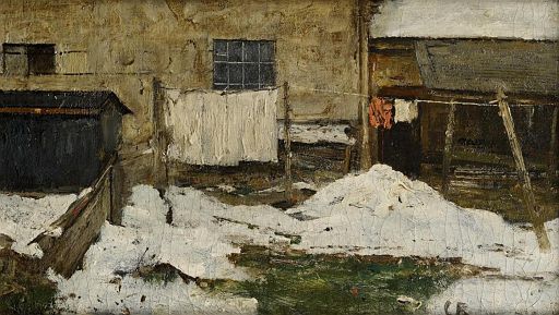 Farmyard with Snow (c.1884)