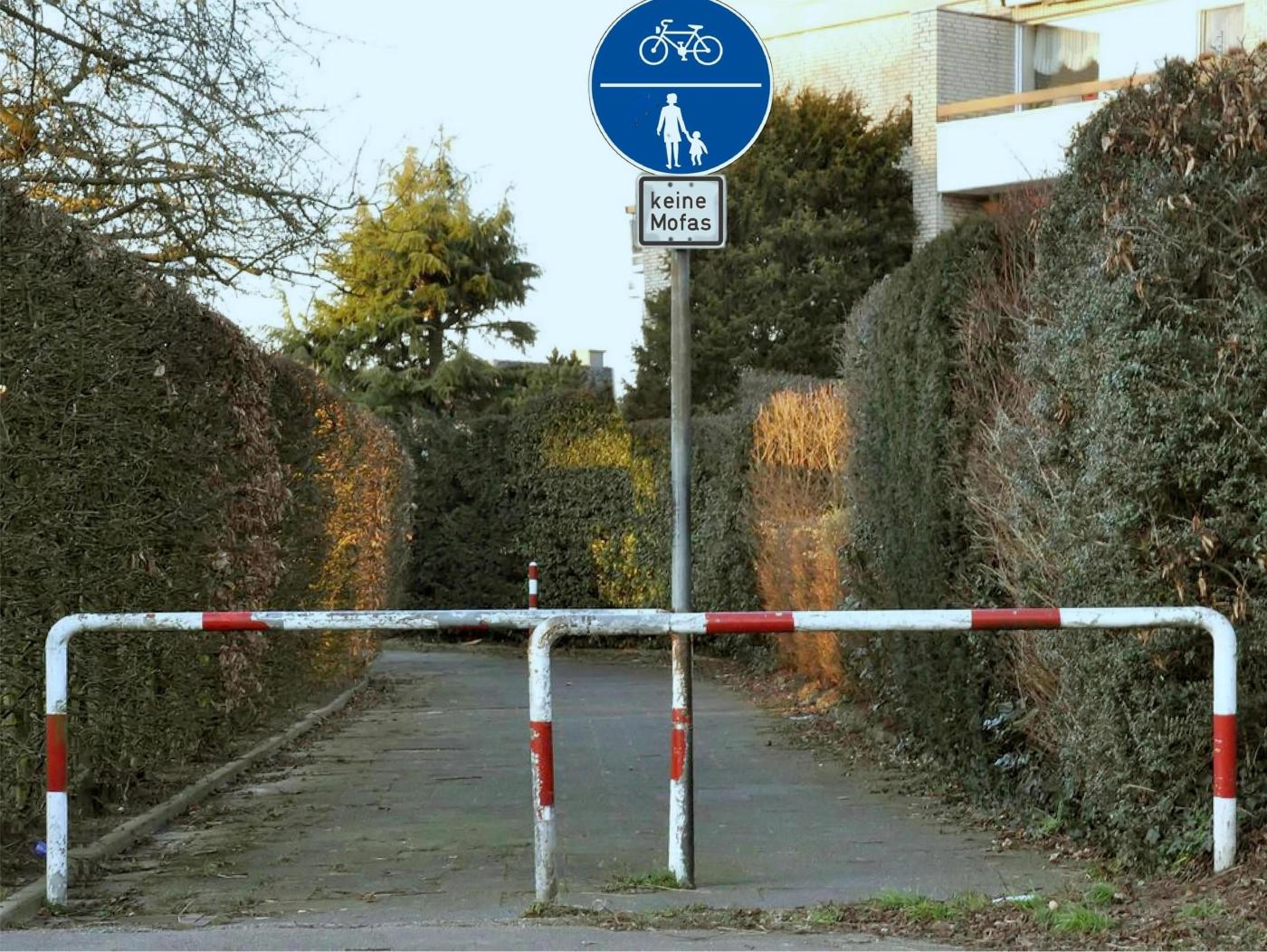 Wirksame Sperre gegen Radfahrer