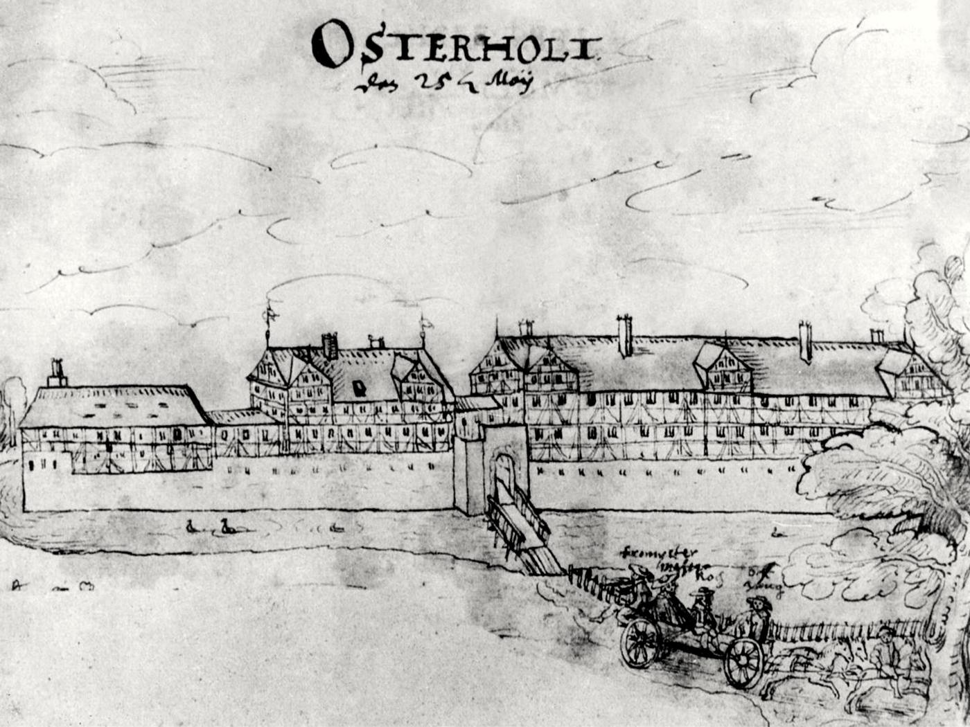 Zeichnung des Jagdschloss aus dem Jahr 1632