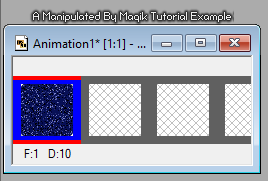 Simple Glitter Animation BlueASExample1-vi