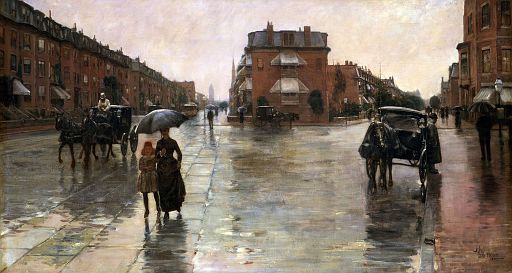 Rainy Day, Boston [1885]