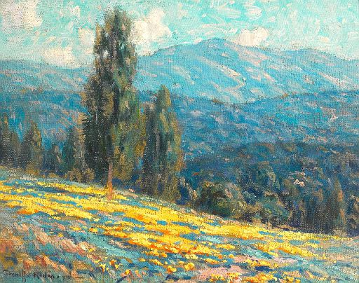 Poppies with Poplar Trees (undated)