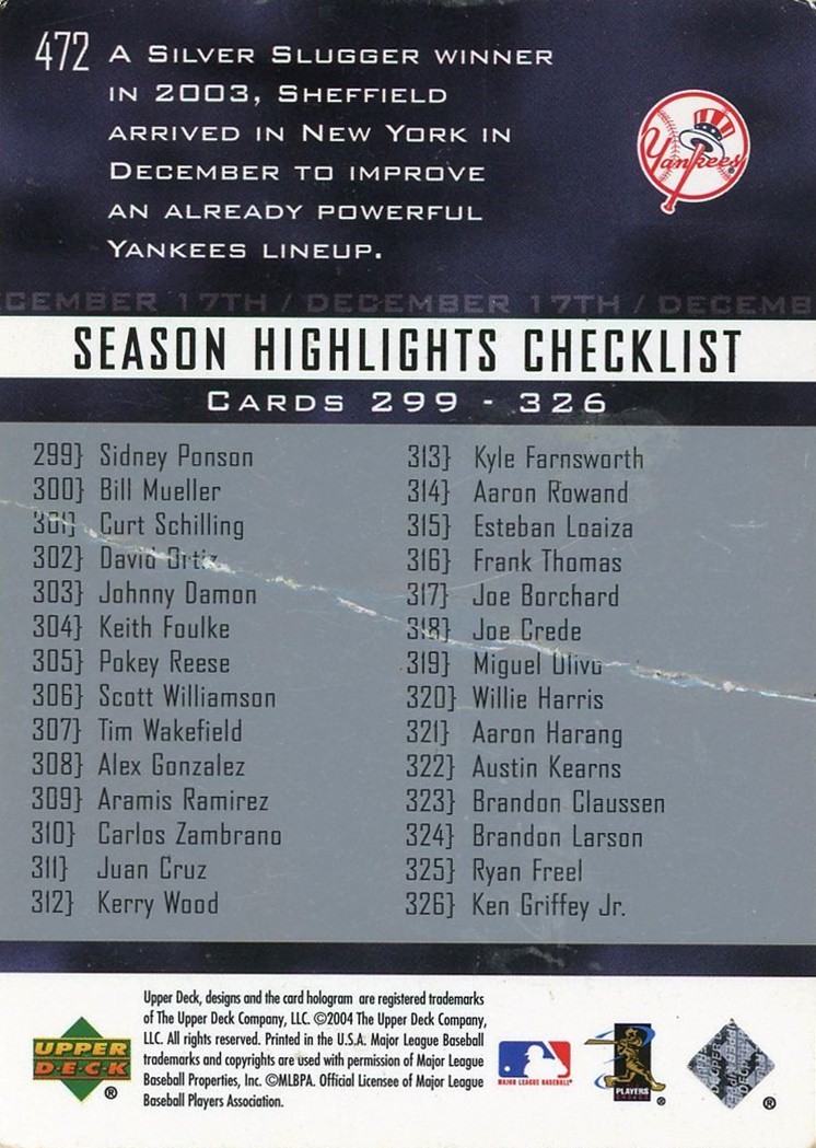 2004 Upper Deck album | Cardboard History Gallery | Fotki.com, photo ...