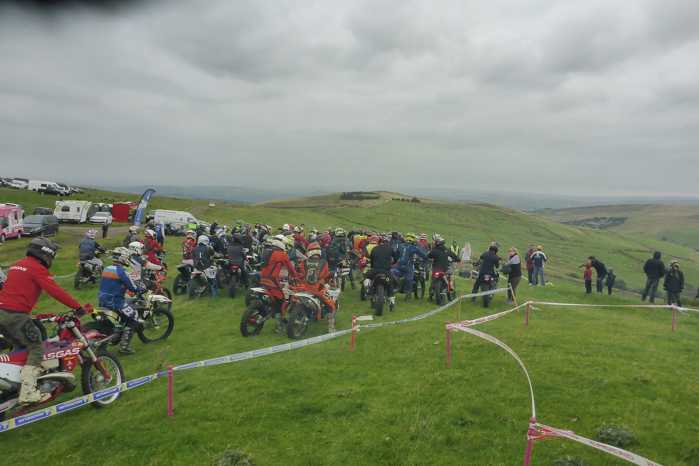 Enduro rider in action