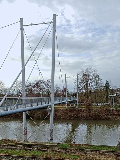 Radwegbrücke im Weserhafen
