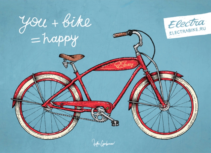 you + bike = happy :-)