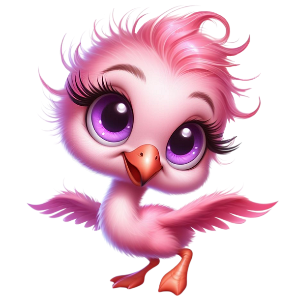 Photo: BABY FLAMINGO AI CREATIONS BG (8) | Brenda AI Creations album ...