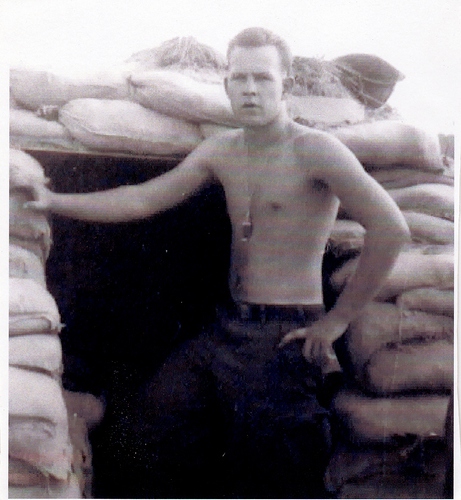 7-Dillard Massengale, at Fire Base Whisky. Vietnam, 1967 - 1968.