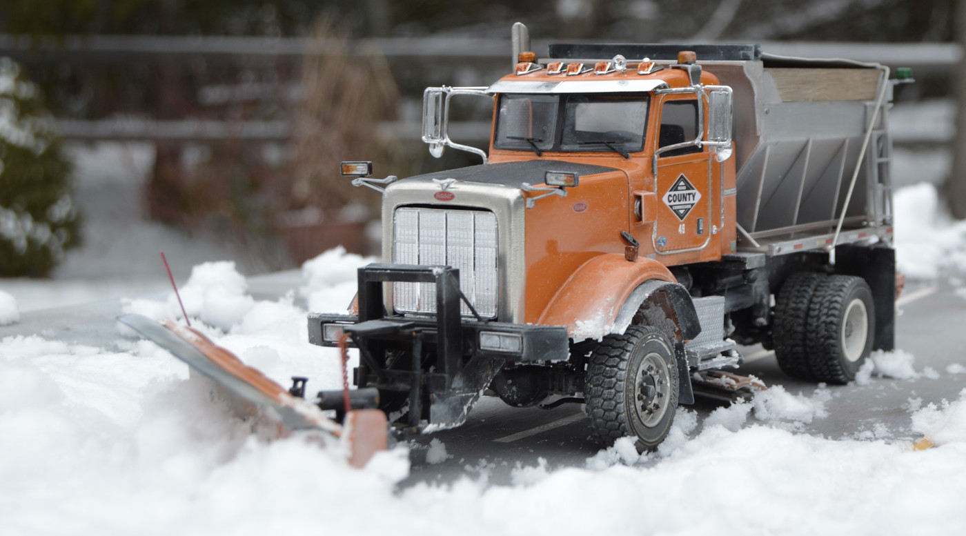 367 4x4 plow in the snow  3 19 24