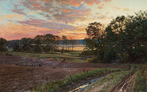 Landscape with Setting Sun (1893)