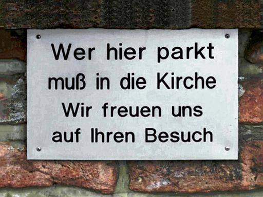 Wer hier parkt ...