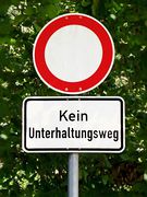 Kein Unterhaltungsweg